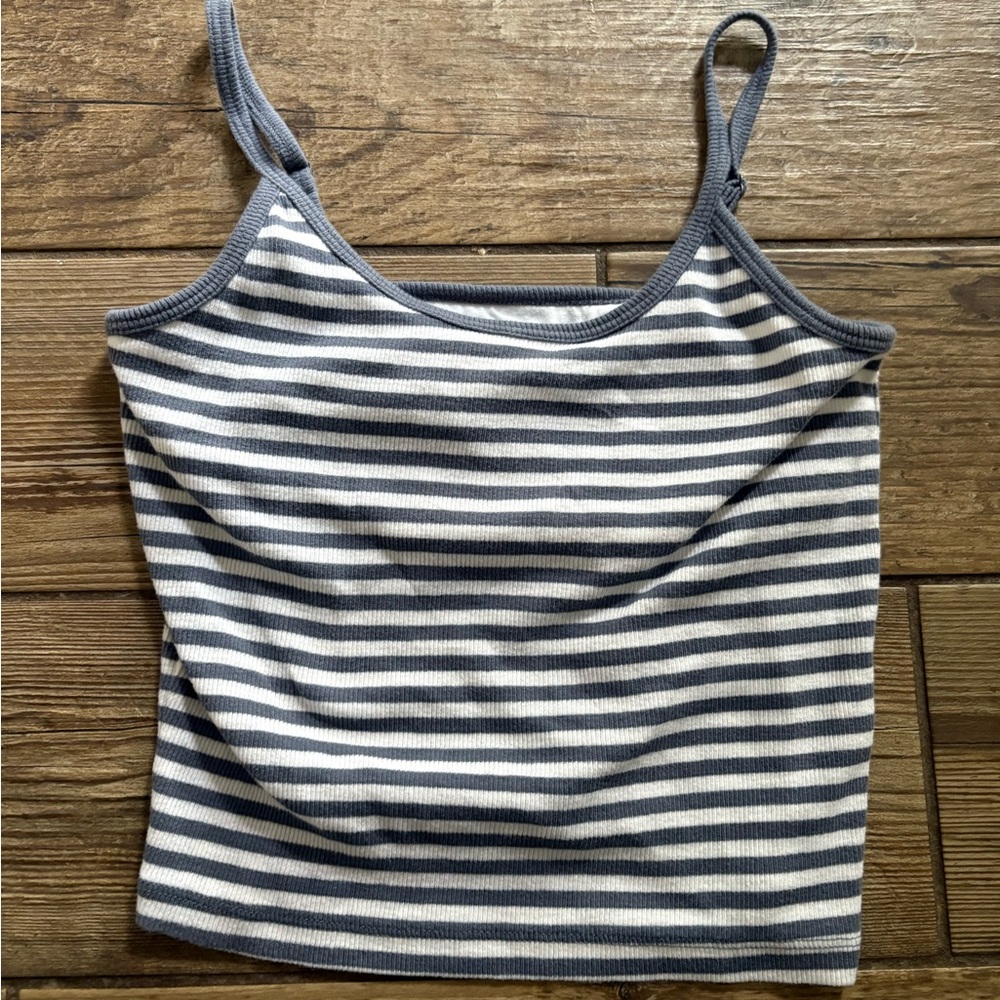 hollister striped tank top